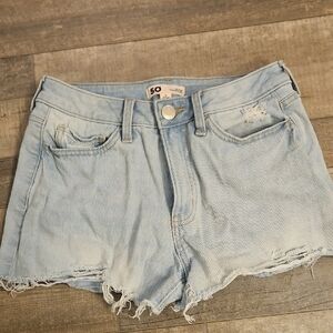SO Light Wash Denim Women's Jean Shorts